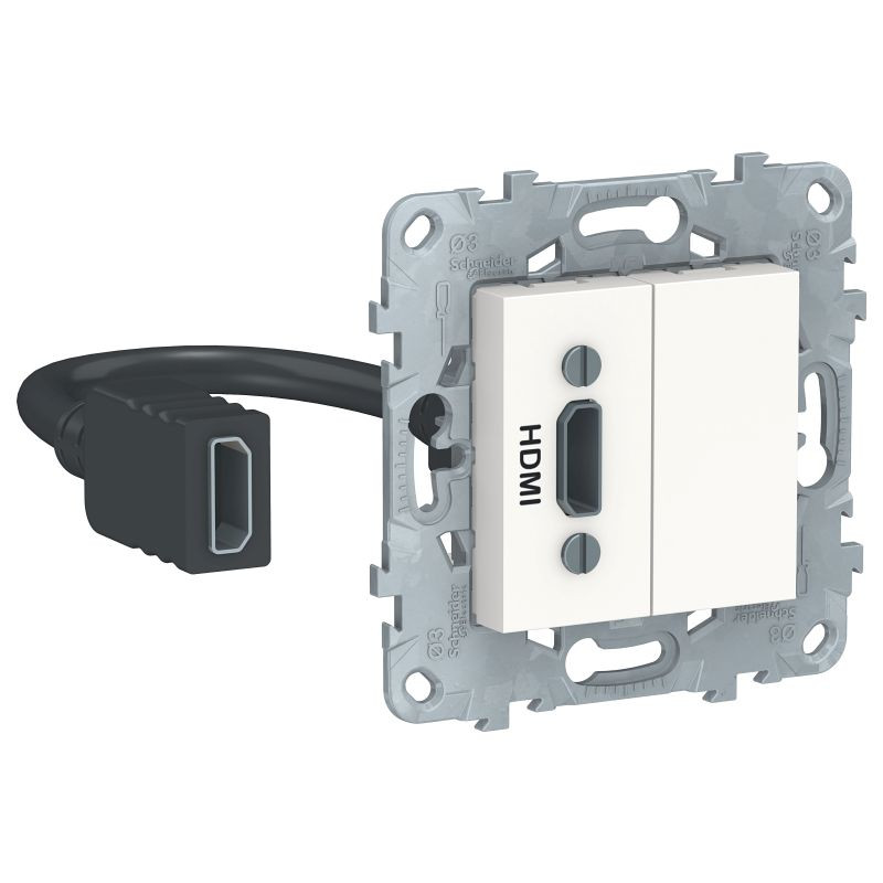 Розетка HDMI, Белый, Unica New Schneider NU543018 Розетка HDMI, Белый, Unica New Schneider NU543018