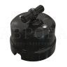 Выключатель фарфоровый 1 кл. проходной (2 положения), черный, ТМ МезонинЪ Аврора GE70405-05