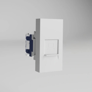 Модульная pозетка компьютерная RJ45 Cat. 6а, Белый, Slot Werkel W1281101