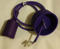 Ретро патрон силиконовый Е27, фиолетовый, SIL-VIOL-LAMPHOLDER Euro-Lamp