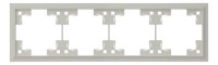 Рамка 4 местная, Лен, Classic Rikett 35940 LN