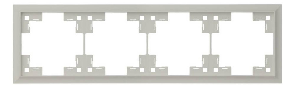 Рамка 4 местная, Лен, Classic Rikett 35940 LN Рамка 4 местная, Лен, Classic Rikett 35940 LN