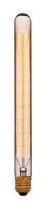 Ретро лампа накаливания T30-300 F7 40Вт Е27, золотистая Sun Lumen 053-754