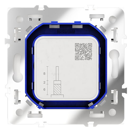 Розетка телевизионная оконечная TV+SAT, Кашемир, S70 Voltum VLS060403