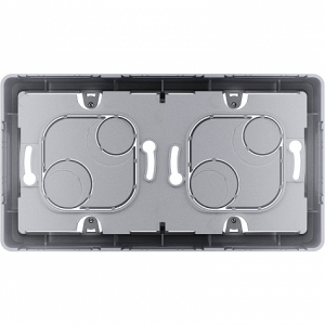 Коробка накладного монтажа 2 местная, алюминий, INSPIRIA Legrand 673992