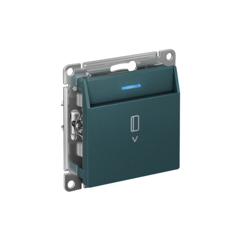 Выключатель карточный для гостиниц с подсветкой, Изумруд, AtlasDesign SE ATN000814