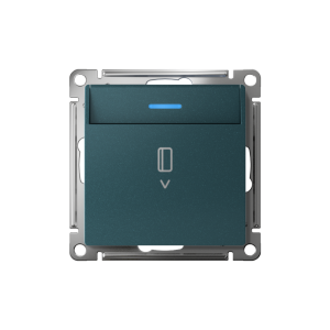Выключатель карточный для гостиниц с подсветкой, Изумруд, AtlasDesign SE ATN000814