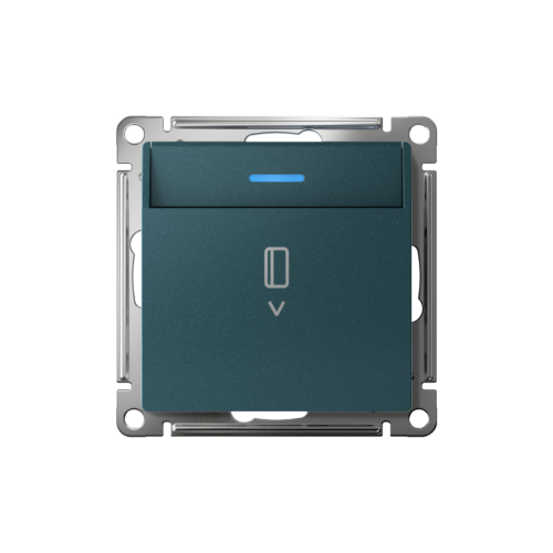 Выключатель карточный для гостиниц с подсветкой, Изумруд, AtlasDesign SE ATN000814