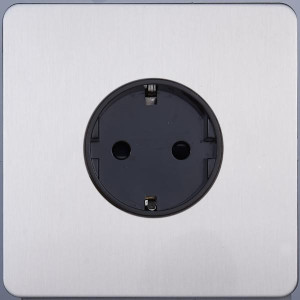 Розетка с З/К (внутренний монт.), Никель, Merida Salvador SBAN55B5A10