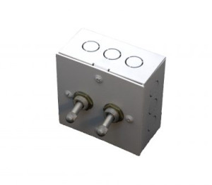 Выключатель тумблерный 2 кл. проходной 82X82X40., Белый, Villaris-Loft 828226-2ТВ