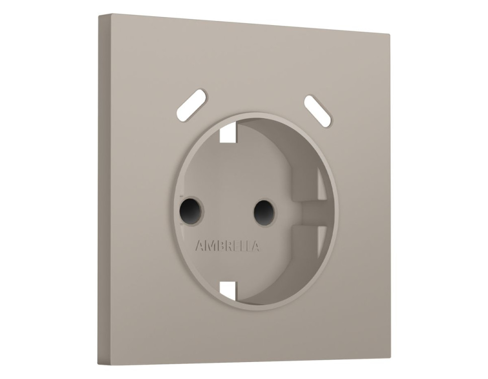 Лицевая панель розетки с З/К и USB зарядкой C+С со шторками, Серо-бежевый матовый, Sigma Quant Ambrella Volt SP3705 Лицевая панель розетки с З/К и USB зарядкой C+С со шторками, Серо-бежевый матовый, Sigma Quant Ambrella Volt SP3705