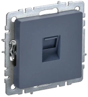 Розетка компьютерная RJ45 Cat. 5e, Маренго, Brite IEK BR-K10-1-K35