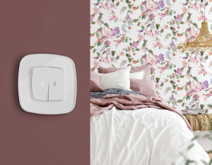 Рамка 2 местная стекло органическое, Белый, OMEGA Coint Ambrella Volt OF640102