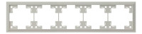 Рамка 5 местная, Лен, Classic Rikett 35950 LN