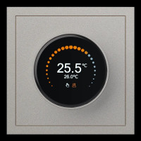 Терморегулятор теплого пола сенсорный, Платина, Rikkett 32233 PL