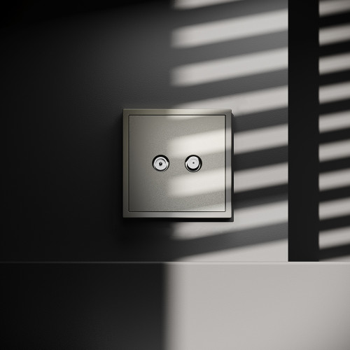 Розетка телевизионная оконечная TV+SAT, Шелк, S70 Voltum VLS060404