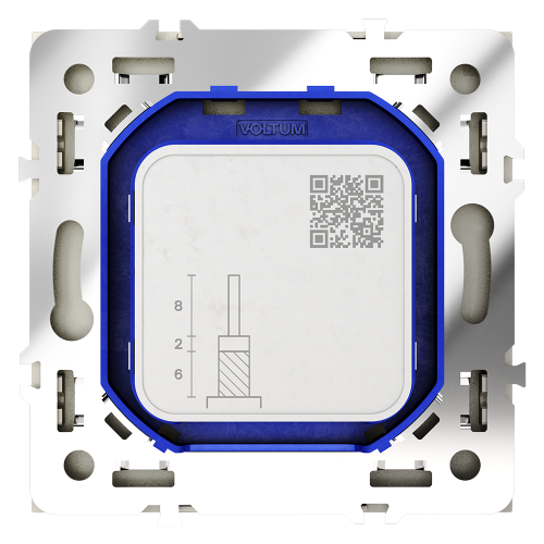 Розетка телевизионная оконечная TV+SAT, Шелк, S70 Voltum VLS060404