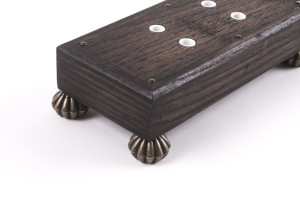 Ретро удлинитель Corriente темный дуб, бронзовые круглые ножки, Loft&Wood LW1020/22-26