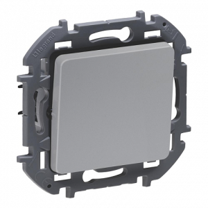 Выключатель 1 клав. перекрестный, алюминий, INSPIRIA Legrand 673682