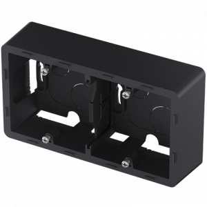 Коробка накладного монтажа 2 местная, антрацит,  INSPIRIA Legrand 673993