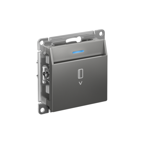 Выключатель карточный для гостиниц с подсветкой, Сталь, AtlasDesign SE ATN000914