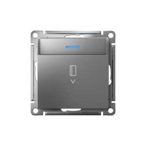 Выключатель карточный для гостиниц с подсветкой, Сталь, AtlasDesign SE ATN000914