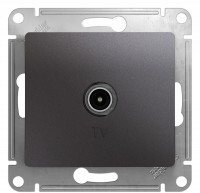 Розетка телевизионная TV, Графит, Glossa SE GSL001391