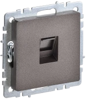 Розетка компьютерная RJ45 Cat. 5e, Темная бронза, Brite IEK BR-K10-1-K45