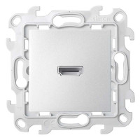Розетка HDMI, Алюминий, Simon 24 2411094-033