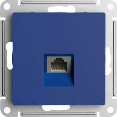 Розетка компьютерная RJ45 Cat. 6e, Аквамарин, AtlasDesign SE ATN001186