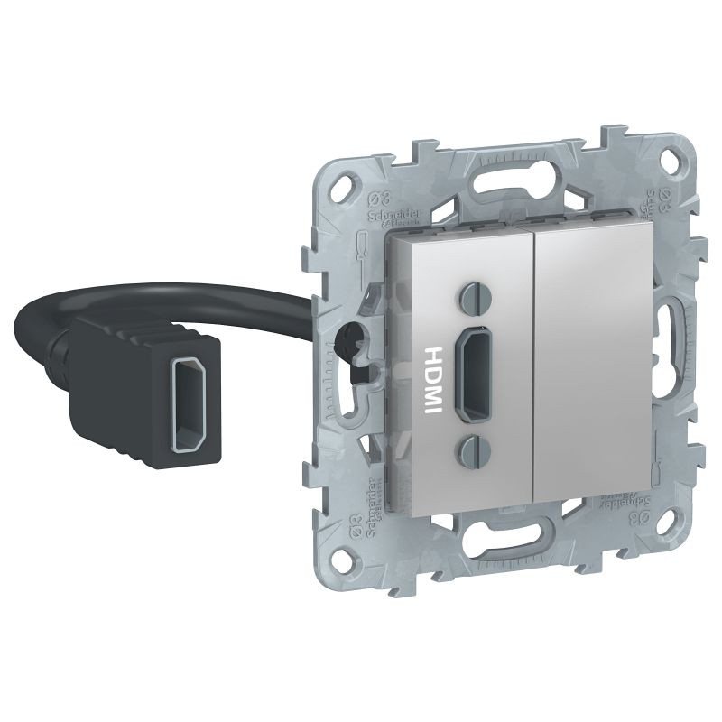 Розетка HDMI, Алюминий, Unica New Schneider NU543030 Розетка HDMI, Алюминий, Unica New Schneider NU543030