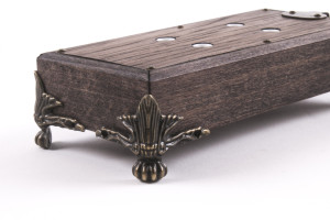 Ретро удлинитель Corriente темный дуб, бронзовые лапки, Loft&Wood LW1023/12-26