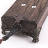 Ретро удлинитель Corriente темный дуб, бронзовые лапки, Loft&Wood LW1023/12-26