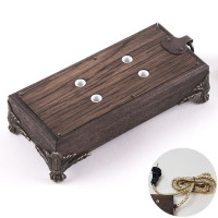 Ретро удлинитель Corriente темный дуб, бронзовые лапки, Loft&Wood LW1023/12-26