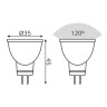 Лампа светодиодная Gauss GU4 3W 3000K матовая 132517103