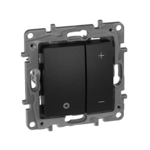 Диммер нажимной 400Вт, антрацит, Etika Legrand 672618