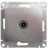 Розетка телевизионная TV, Платина, Glossa SE GSL001291