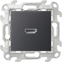 Розетка HDMI, Графит, Simon 24 2411094-038