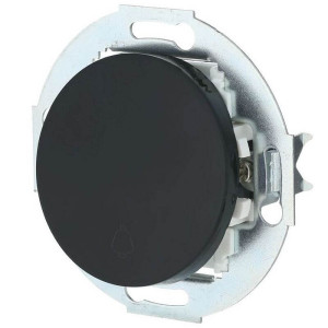 Кнопка без фиксации 1 кл., Чёрный, Vintage LK Studio 880508-1