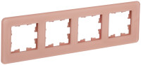 Рамка 4 местная, стекло, Дымчатый RE, Brite IEK BR-M42-G-41-K97