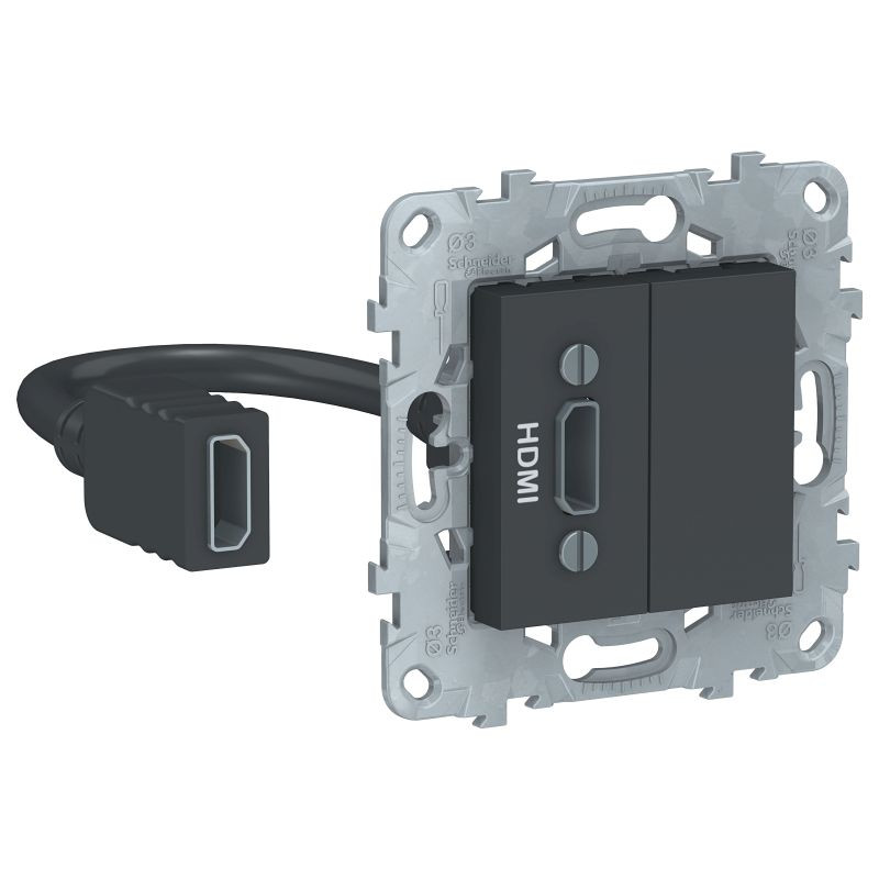 Розетка HDMI, Антрацит, Unica New Schneider NU543054 Розетка HDMI, Антрацит, Unica New Schneider NU543054