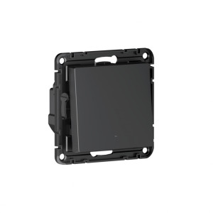 Выключатель 1 кл. с подсветкой, Карбон, AtlasDesign Sber SE ATN001013Z