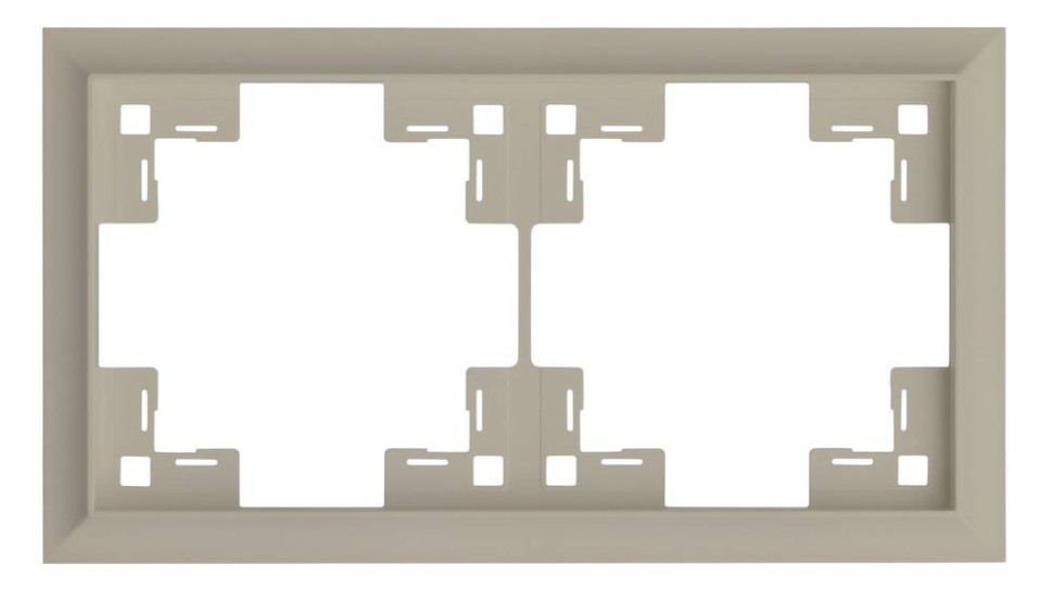 Рамка 2 местная, Латте, Classic Rikett 35920 LT