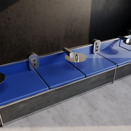 Рамка 3 местная, стекло, Титан, Voltum S70 VLS110306