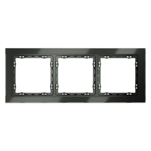 Рамка 3 местная, стекло, Титан, Voltum S70 VLS110306