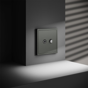 Розетка телевизионная оконечная TV+SAT, Титан, S70 Voltum VLS060406