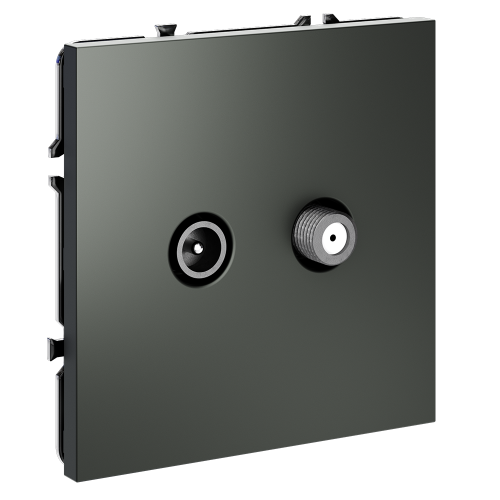 Розетка телевизионная оконечная TV+SAT, Титан, S70 Voltum VLS060406