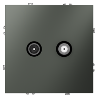 Розетка телевизионная оконечная TV+SAT, Титан, S70 Voltum VLS060406