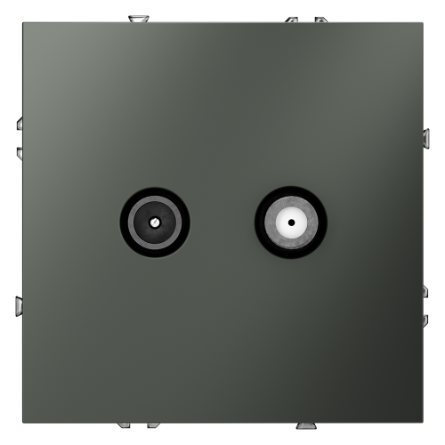 Розетка телевизионная оконечная TV+SAT, Титан, S70 Voltum VLS060406