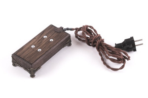 Ретро удлинитель Corriente темный дуб, бронзовые лапки, Loft&Wood LW1023/22-26